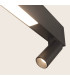 Nerida 130cm Bar Pendant Ceiling Light Sandy Black LED 3000K-3
