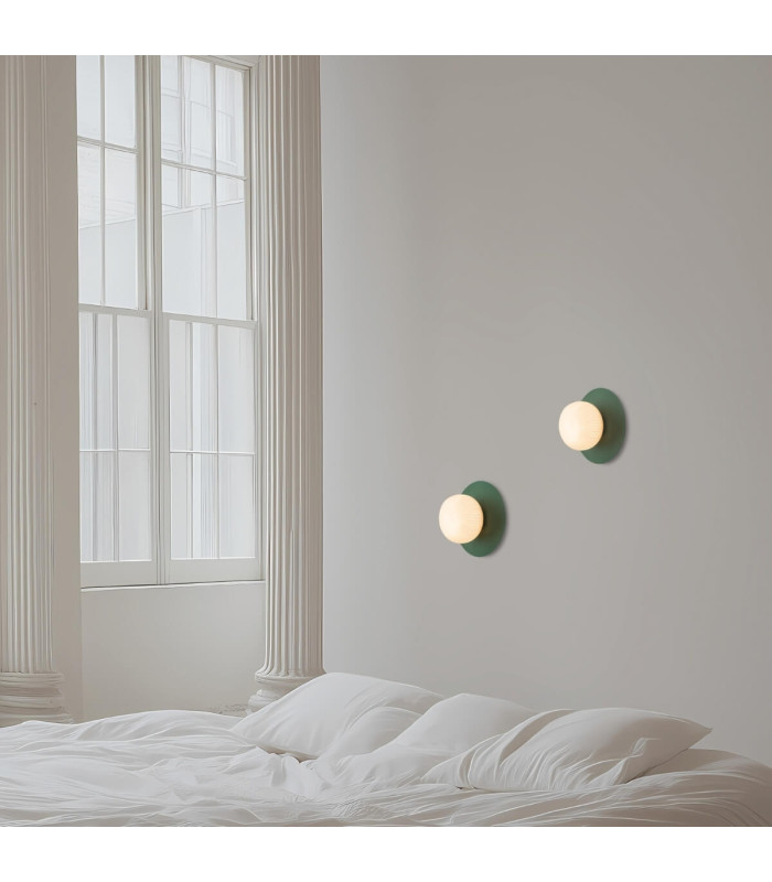 Pyra Globe Wall Lights Army Green 1XG9-2