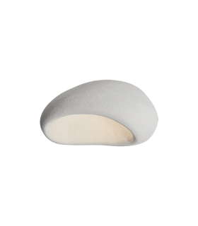 Elunor 60cm Semi Flush Ceiling Light Natural 1ΧΕ27-1