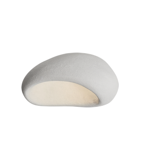 Elunor 87cm Semi Flush Ceiling Light Natural 1ΧΕ27-1