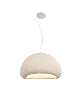 Elunor Dome Pendant Ceiling Light Natural 1ΧΕ27-1