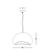 Elunor Dome Pendant Ceiling Light Natural 1ΧΕ27-3