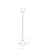 Radiant Slim Pendant Ceiling Light Brass-Beige Red LED 3000K Dimmable-3