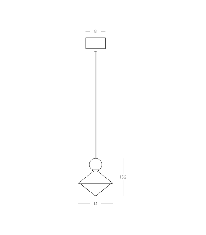 Radiant Slim Pendant Ceiling Light Brass-Beige Red LED 3000K Dimmable-3