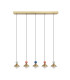 Radiant Bar Pendant Ceiling Light Brass-Beige Red-Pastel Grey Greenpastel Blue LED 3000K Dimmable-1
