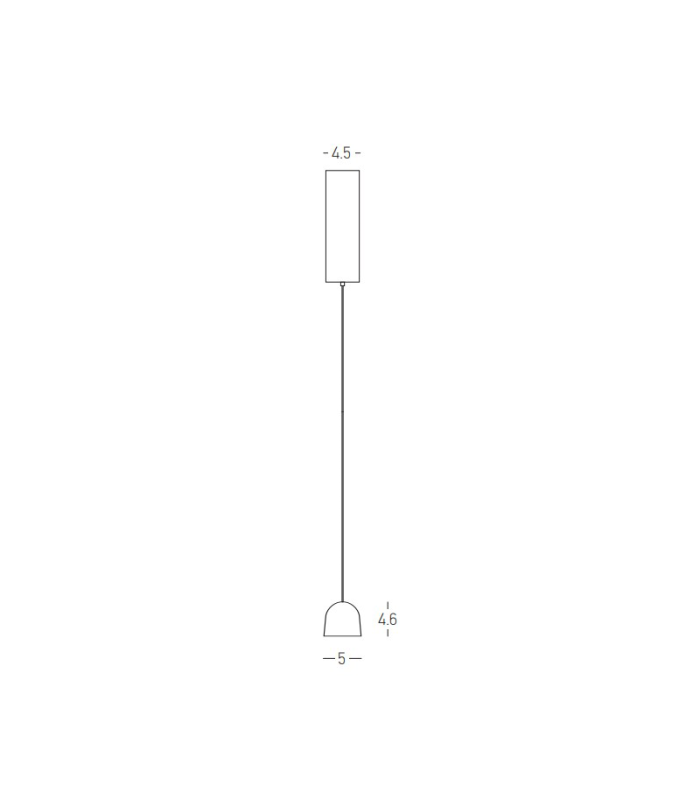 Elyth Slim Pendant Ceiling Light Sandy Black LED 3000K Dimmable-4