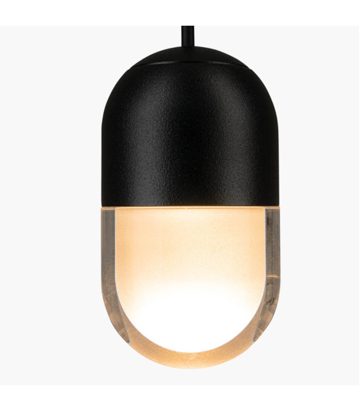 Virella Slim Pendant Ceiling Light Sandy Black LED 3000K Dimmable-3
