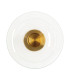 Eclipse Integrated Led Wall Lamp Brushed Brass-Clear Glass LED 3000K Dimmable-1