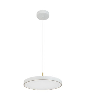 Nivara Pendant Ceiling Light White Matt-Brushed Brass LED 3000K Dimmable-1