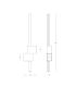 Orla 14cm Integrated Led Wall Lamp Sandy Black LED 3000K Dimmable-4