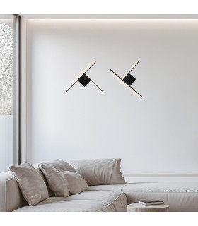 Orla 35cm Integrated Led Wall Lamp Sandy Black LED 3000K Dimmable-2