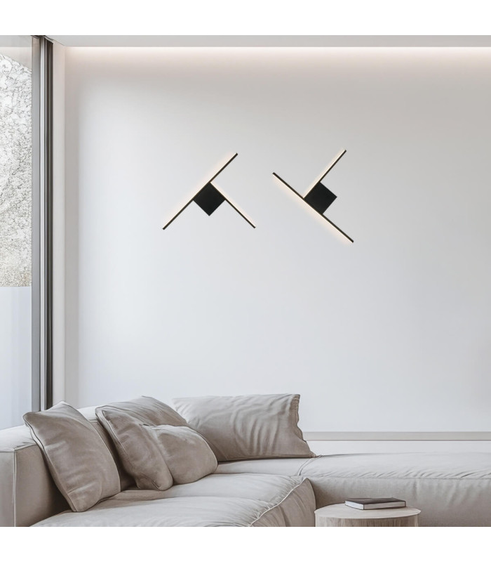 Orla 35cm Integrated Led Wall Lamp Sandy Black LED 3000K Dimmable-2