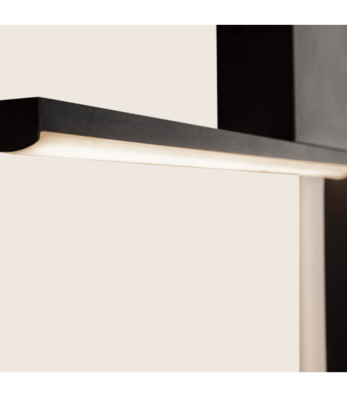 Orla 35cm Integrated Led Wall Lamp Sandy Black LED 3000K Dimmable-4