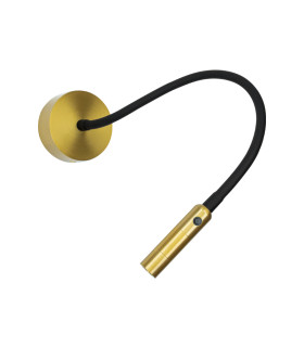 Asteron Reading Wall Light Gold Matt LED 3000K-1