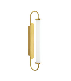 Zambelis Integrated Led Wall Lamp Brushed Brass-Opal Glass LED 3000K Dimmable-1