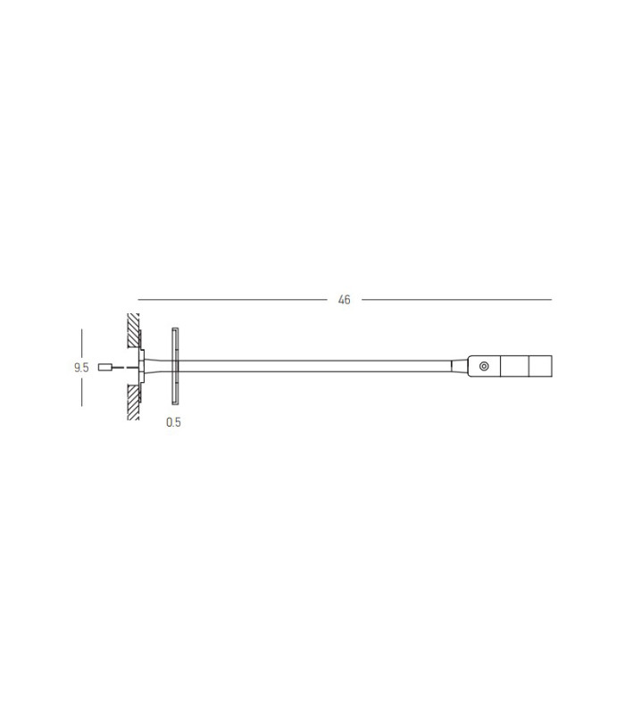 Asteron Recessed Reading Wall Light Sandy Black LED 3000K-4