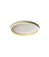 Valora 40cm Integrated Led Semi Flush Ceiling Light Brushed Gold LED 2700-3000-4000K Dimmable-1