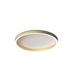 Valora 40cm Integrated Led Semi Flush Ceiling Light Brushed Gold LED 2700-3000-4000K Dimmable-1