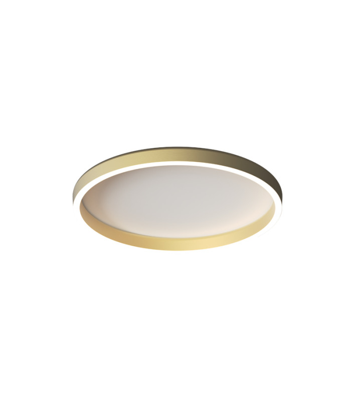 Valora 40cm Integrated Led Semi Flush Ceiling Light Brushed Gold LED 2700-3000-4000K Dimmable-1