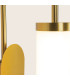Zambelis Integrated Led Wall Lamp Brushed Brass-Opal Glass LED 3000K Dimmable-3