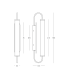 Zambelis Integrated Led Wall Lamp Brushed Brass-Opal Glass LED 3000K Dimmable-4