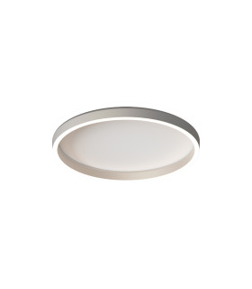 Valora 40cm Integrated Led Semi Flush Ceiling Light Brushed Silver LED 2700-3000-4000K Dimmable-1