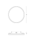 Valora 40cm Integrated Led Semi Flush Ceiling Light Brushed Silver LED 2700-3000-4000K Dimmable-3