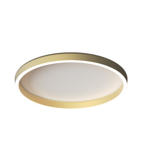 Valora 59cm Flush Ceiling Light Brushed Gold LED 2700-3000-4000K Dimmable-1