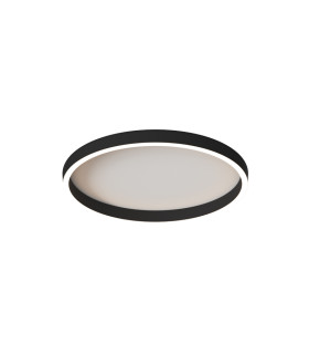 Valora 40cm Integrated Led Semi Flush Ceiling Light Sandy Black LED 2700-3000-4000K Dimmable-1