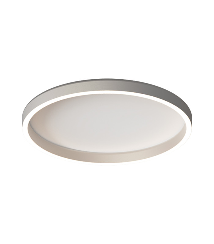 Valora 59cm Flush Ceiling Light Brushed Silver LED 2700-3000-4000K Dimmable-1