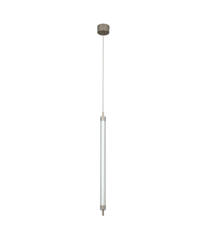 Veyra Slim Pendant Ceiling Light Brushed Coffee LED 3000K Dimmable-1