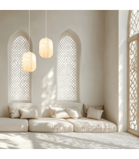 Zambelis Pendant Ceiling Light White 1xE27 LED-2
