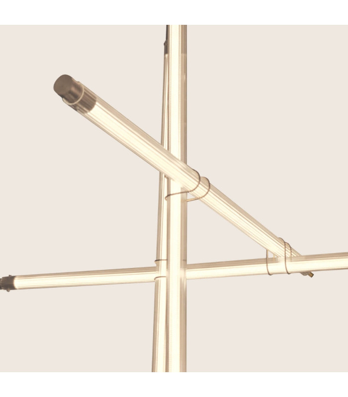 Veyra Slim Pendant Ceiling Light Brushed Gold LED 3000K Dimmable-4
