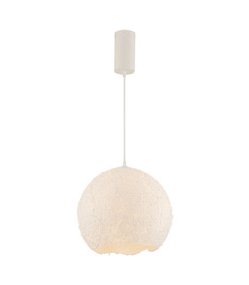 Zambelis Dome Pendant Ceiling Light White 1xE27 LED-1