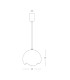 Zambelis Dome Pendant Ceiling Light White 1xE27 LED-5