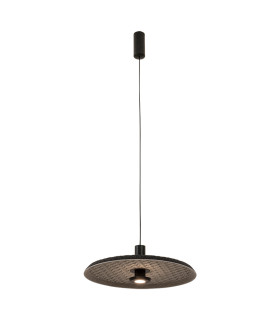 Zambelis Dome Pendant Ceiling Light Grey-Black LED 3000K-1