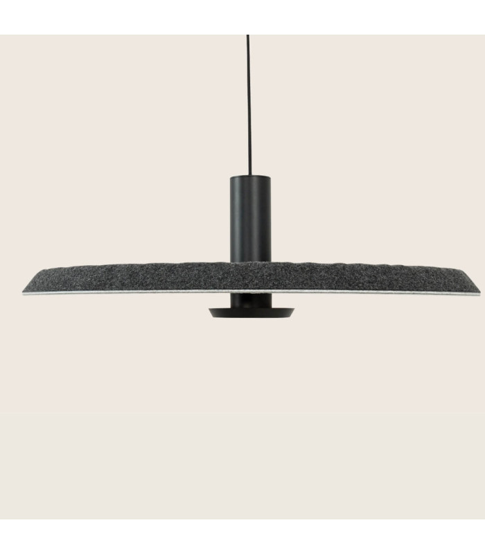 Zambelis Dome Pendant Ceiling Light Grey-Black LED 3000K-3