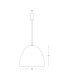 Zambelis Dome Pendant Ceiling Light Black 1xE27 LED-6