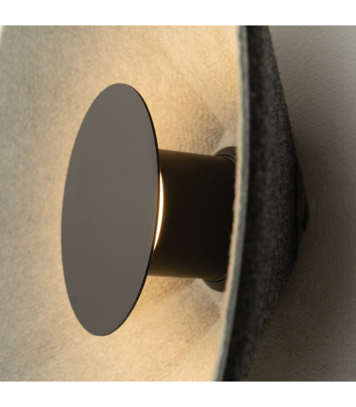 Veylis Flush Wall Lamp Grey-Black LED 3000K-3
