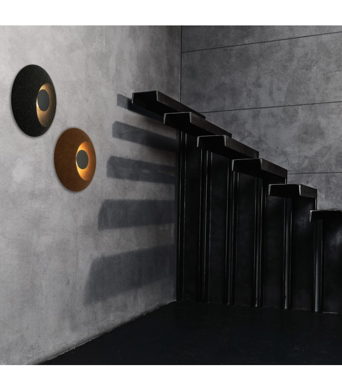 Veylis Flush Wall Lamp Dark Grey LED 3000K-2