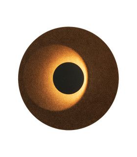 Veylis Flush Wall Lamp Brown LED 3000K-1