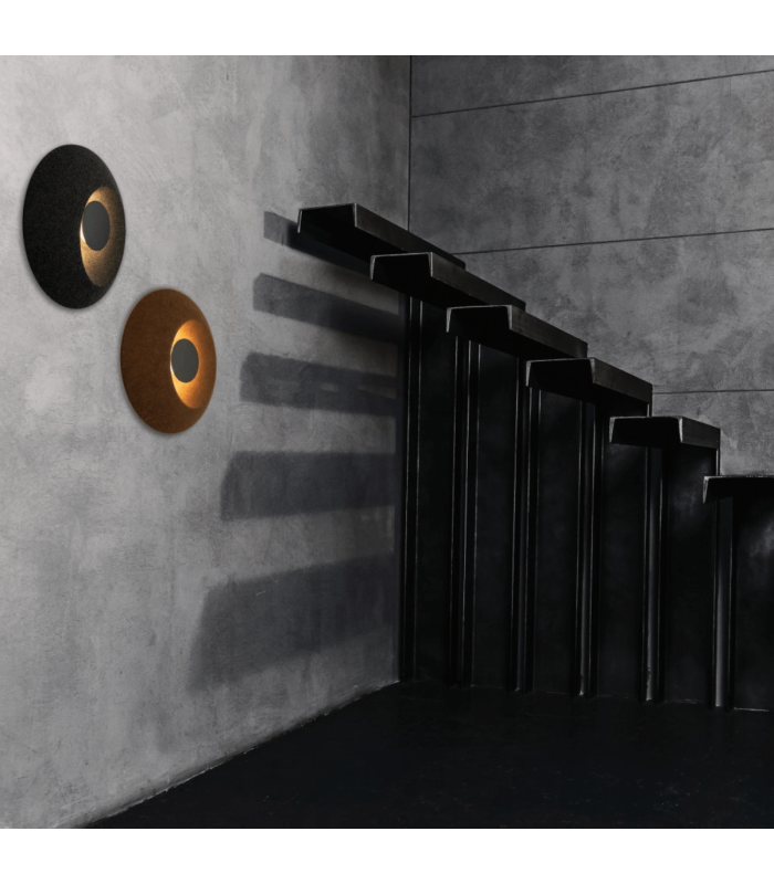 Veylis Flush Wall Lamp Brown LED 3000K-2