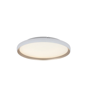 Valora 40cm Integrated Led Semi Flush Ceiling Light White Matt-Gold LED 2700-3000-4000K Dimmable-1