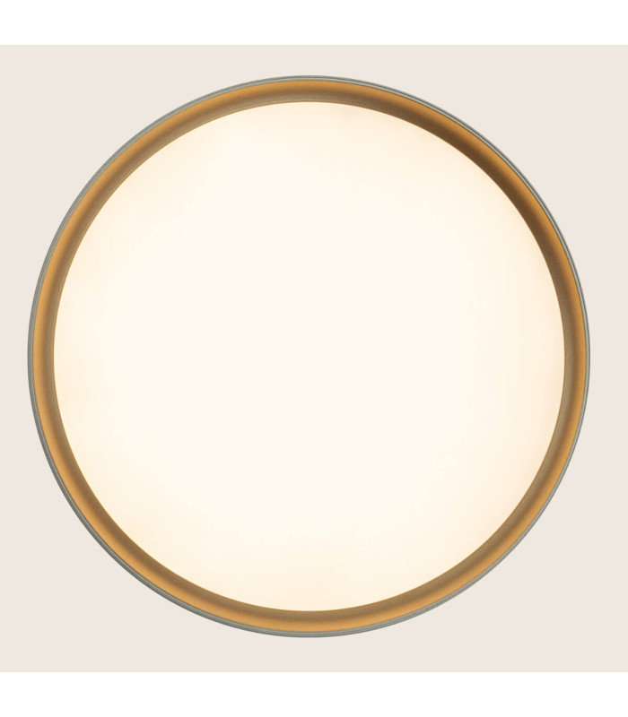 Valora 40cm Integrated Led Semi Flush Ceiling Light White Matt-Gold LED 2700-3000-4000K Dimmable-3