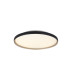 Valora 40cm Integrated Led Semi Flush Ceiling Light Black Matt-Gold LED 2700-3000-4000K Dimmable-1