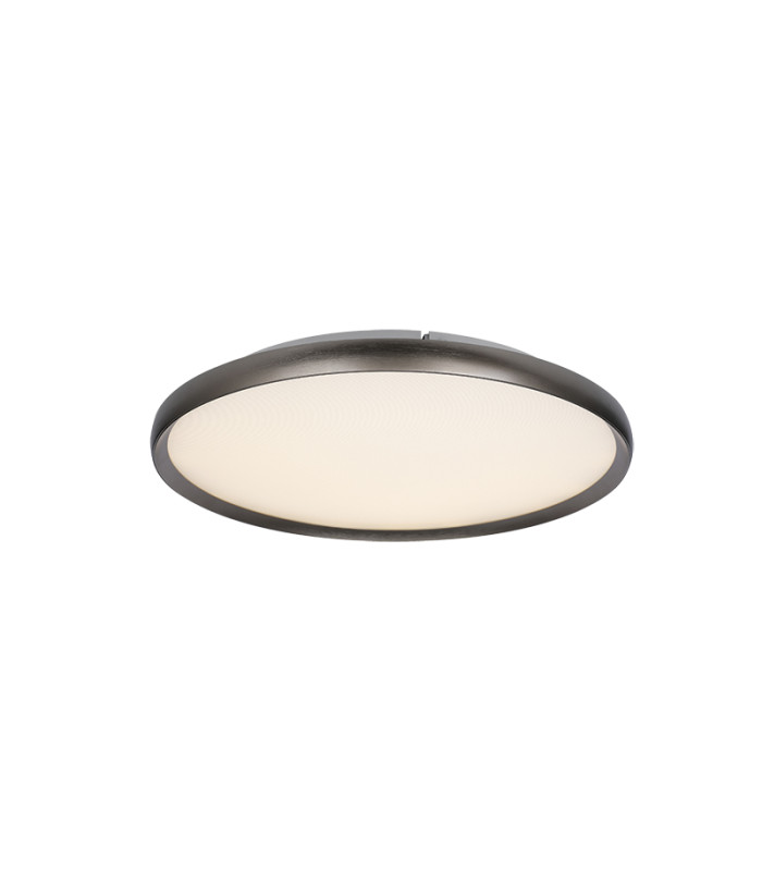 Valora 40cm Integrated Led Semi Flush Ceiling Light Brushed Grey LED 2700-3000-4000K Dimmable-1