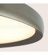 Valora 40cm Integrated Led Semi Flush Ceiling Light Brushed Grey LED 2700-3000-4000K Dimmable-2