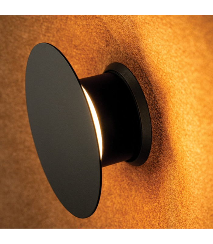Veylis Flush Wall Lamp Brown-Black LED 3000K-4