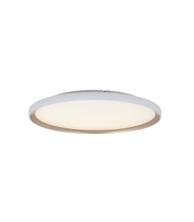 Valora 58.5cm Flush Ceiling Light White Matt-Gold LED 2700-3000-4000K Dimmable-1