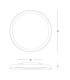 Valora 40cm Integrated Led Semi Flush Ceiling Light Brushed Grey LED 2700-3000-4000K Dimmable-3